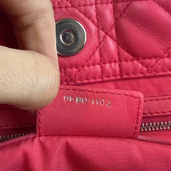 Lady Dior Shopper Tote Bag Lambskin Leather Cannage LRG - Picture 13 of 13